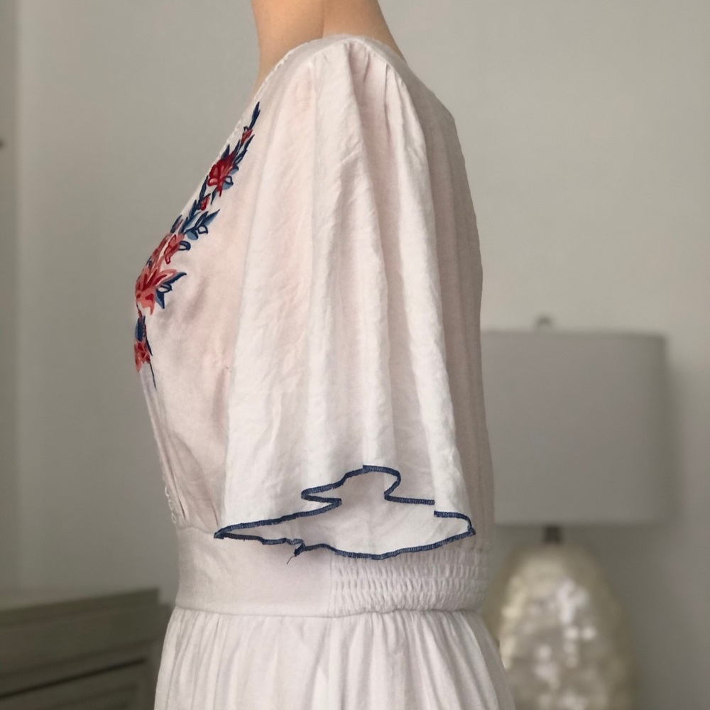 Flying Tomato White and Pink Ruffled Maxi Sundress - Picture 8 of 14